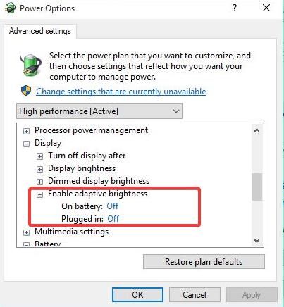 Ota Adaptive Brightness Min