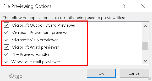 Outlook 文件预览选项分钟