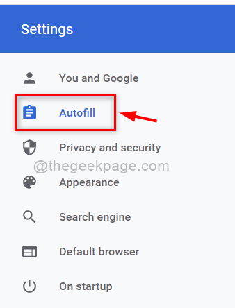 Chrome 11zon automaatne täitmine