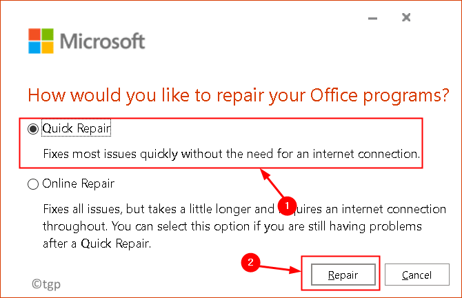 Ms Quick Repai Valige Min