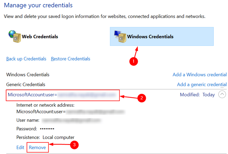 Remover Mínimo de Credenciais do Office
