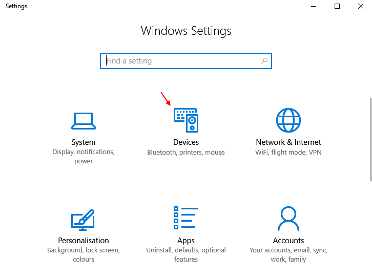 장치 Windows 10 설정