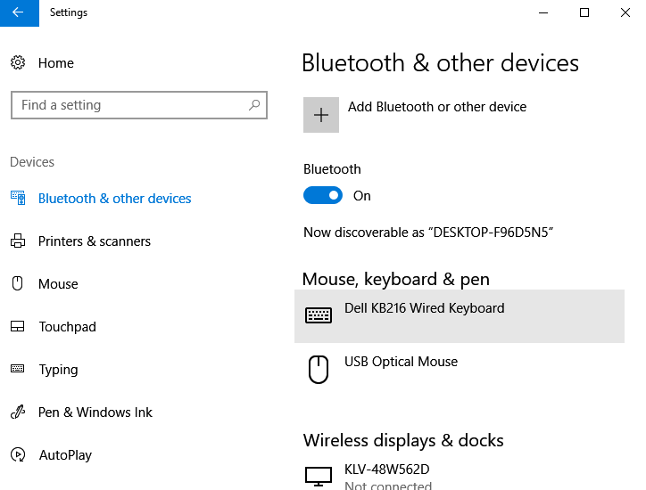 블루투스 장치 추가 Windows 10