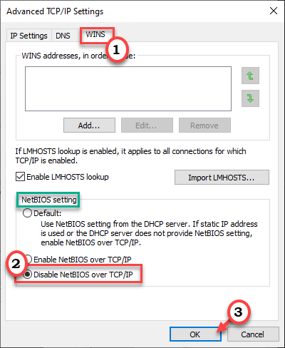 Wyłącz Netbios Min