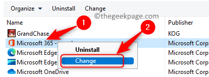 Programmas līdzekļu maiņa Ms Office instalācijas min