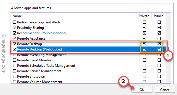 Remote Desktop Firewalll Thrgh Min