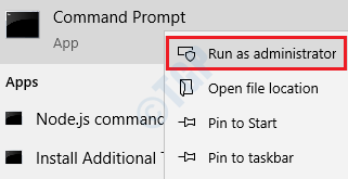 1 Cmd Kør Admin