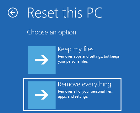 5 Nulstil Pc Fjern alt Startup Repair