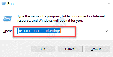 运行命令 Useraccountcontrolsettings 回车