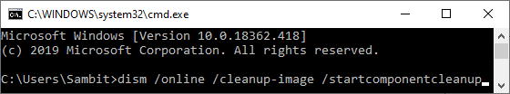 Dism Startcomponent