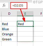 „Excel“ išsiliejimo klaida prieš dinaminį masyvą