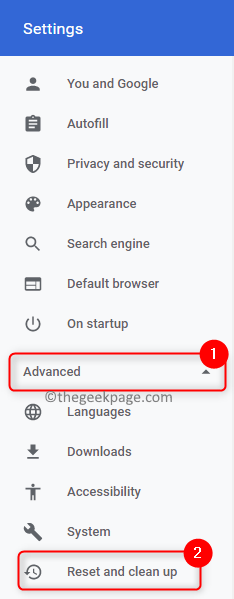 Chrome Instellingen Geavanceerd Reset Opschonen Min