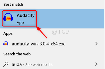 افتح برنامج Audacity الجديد