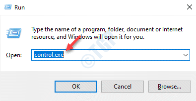 Futtassa a Command Control.exe Enter parancsot