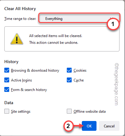 Firefox-systeembestanden Min