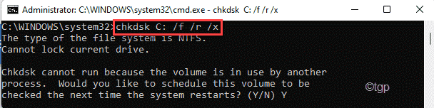 Chkdsk F R X Mín.