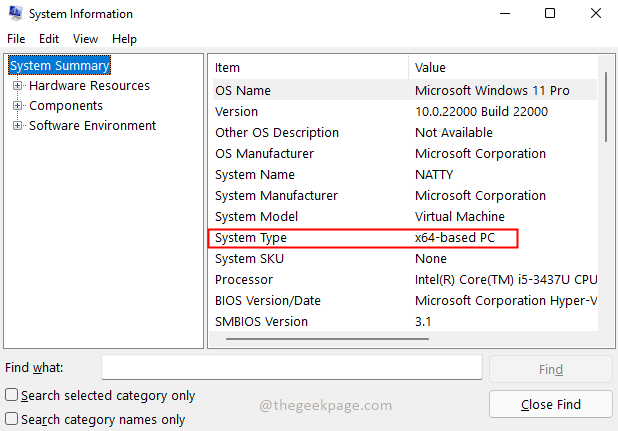 Systeminformation 64 Bit Min