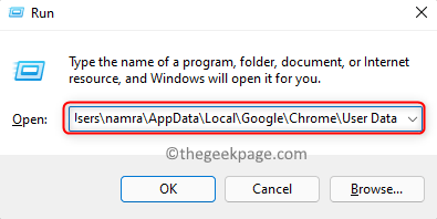 הפעל Appdata Local Chrome Data User Min