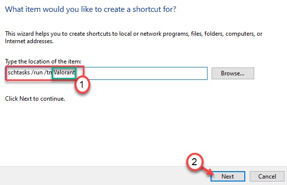 تعيين Shortcut Valorant Min