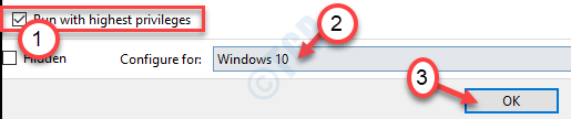 تشغيل بأعلى امتيازات Windows 10 Ok Min