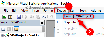 Vba Debug Компилиране Vbaproject Мин