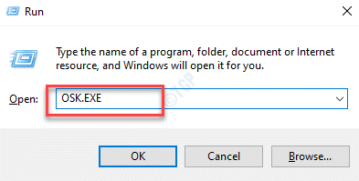 Εκτελέστε την εντολή Osk.exe Enter