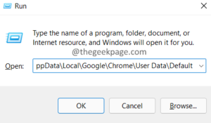 Abrir localização do Chrome