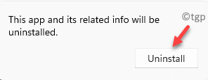 Desinstalação do prompt de desinstalação do Microsoft Teams