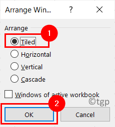 Excel Usporiadať Okná dlaždicové Min