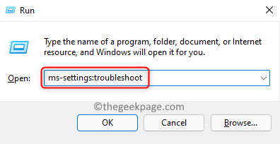 Запустите средство устранения неполадок Ms Settings Мин.