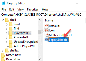 Playwithvlc Pervardyti naują eilutės vertę Legacydisable