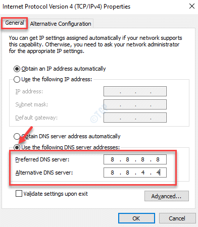 Internet Protocol versão 4 Uso geral Os seguintes endereços de servidor DNS agregam valor
