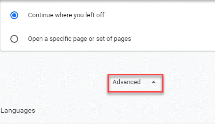 Configurações Avançadas Expandir