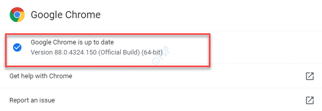Sobre o Chrome Aguarde a atualização O Google Chrome está atualizado
