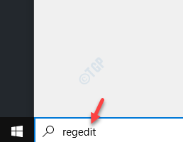 ابدأ Windows Search Regedit