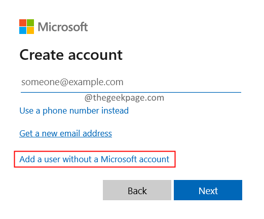 Добавить пользователя без учетной записи Microsoft