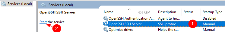 Zaženite strežnik Openssh