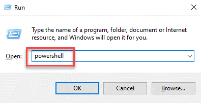 เรียกใช้คำสั่ง Powershell Enter