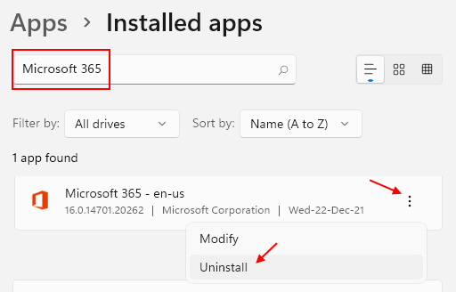 Désinstaller Microsoft Office 1 min