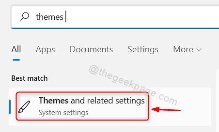 Odprite nastavitve tem Win11