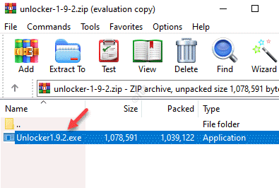 Unlocker Zip Folder .exe fájl Kattintson duplán