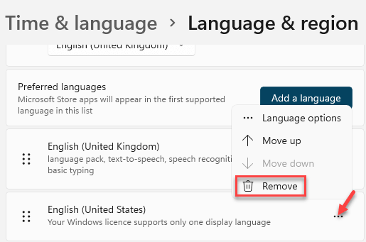 Zeit & Sprache Sprache & Region Bevorzugte Sprache Gehe zu Sprache Drei Punkte entfernen Mind