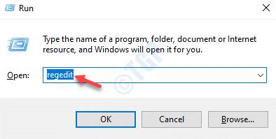 Führen Sie den Befehl Regedit Ok aus