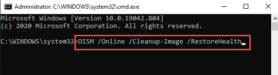 Eingabeaufforderung (admin) Führen Sie Dism Command Enter aus