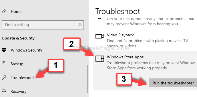 对 Windows 应用商店应用程序进行故障排除 运行故障排除程序
