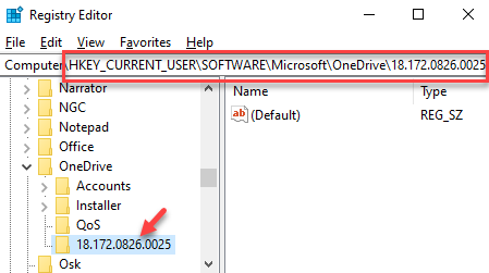 Registerredigerare Navigera Tp Onedrive App Key Ta bort den numeriska mappen