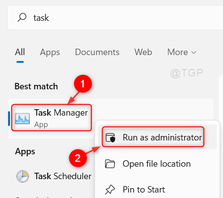 打开任务管理器以管理员身份运行 Win11 分钟