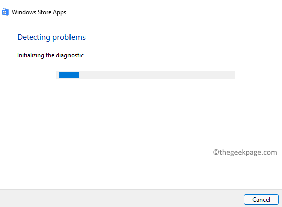 Windows Store App Felsökare Kör Min