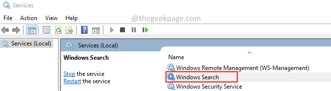 Servicio de búsqueda de Windows
