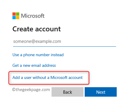 Microsoft 계정 Microsoft 계정 없이 사용자 추가 최소